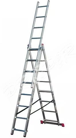 PROPER Rebrík PRO AL 3x8 priečok 5,5m